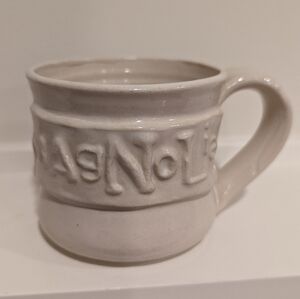 Magnolia White Ceramic Mug